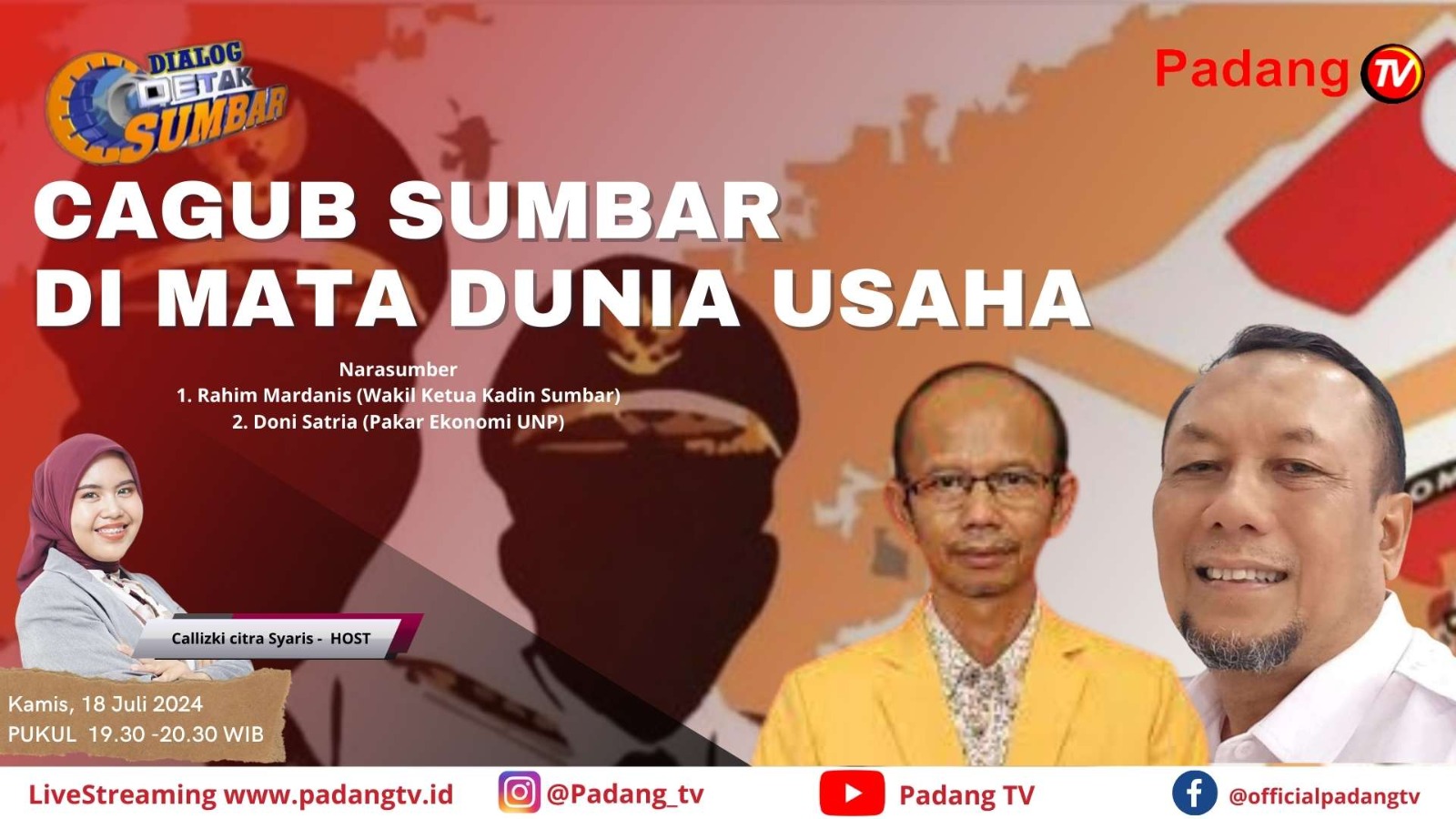 Cagub Sumbar di Mata Dunia